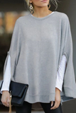 Casual Solid Pullovers O Neck Tops