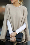 Casual Solid Pullovers O Neck Tops