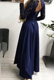 Celebrities Elegant Patchwork Lace Solid Color V Neck A Line Dresses(3 Colors)