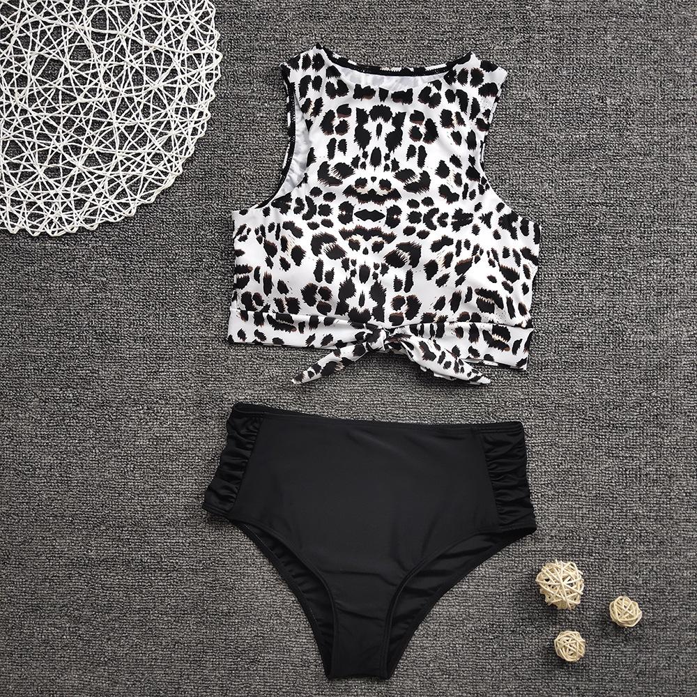 Chicindress Two-Piece High Waist Sexy Leopard Swimsuit