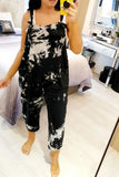 Casual Tie-Dye Spaghetti Strap Loose Jumpsuits(4 Colors)