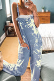 Casual Tie-Dye Spaghetti Strap Loose Jumpsuits(4 Colors)
