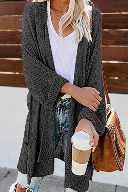 Casual Solid Hollowed Out Sweaters Cardigans(10 Colors)