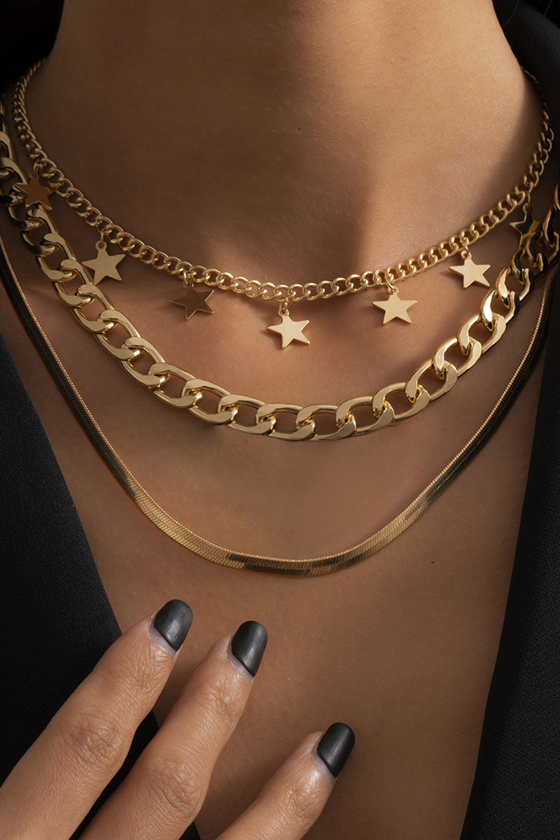 Fashion  Simplicity Solid Split Joint Necklaces
