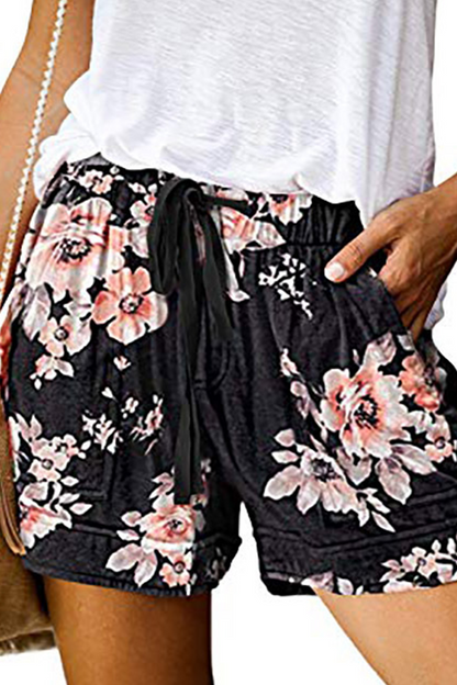 Casual Print Straight Mid Waist Straight Full Print Bottoms(3 Colors)