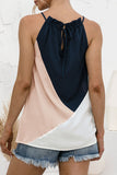 Fashion Sweet Solid Patchwork Halter Tops(4 Colors)