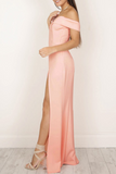 Elegant Solid Backless High Opening Off the Shoulder Irregular Dress Dresses(5 Colors)
