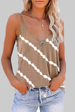 Casual Striped Print V Neck Tops(6 Colors)