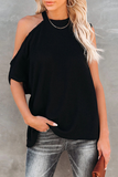 Casual Solid O Neck T-Shirts(3 Colors)