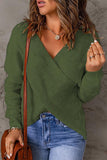 Fashion Solid Patchwork V Neck Sweaters(8 Colors)