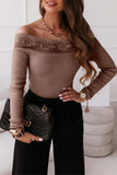 Fashion Sexy Solid Lace Off the Shoulder Tops(5 Colors)