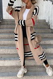 Casual Striped Print Cardigan(3 Colors)