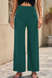 Casual Straight Mid Waist Straight Solid Color Bottoms(6 Colors)