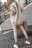 Casual Solid O Neck Long Sleeve Two Pieces(3 Colors)