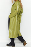 Elegant College Solid Solid Color Turn-back Collar Outerwear(3 Colors)