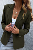 Casual Solid Buttons Turn-back Collar Outerwear(7 Colors)