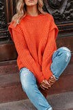 Sweet Elegant Solid Patchwork O Neck Sweaters(3 Colors)