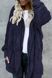 Work Solid Patchwork Cardigan Collar Outerwear