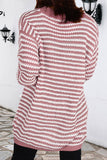 Plaid Striped Patchwork V Neck Long Sleeve Dresses(3 Colors)