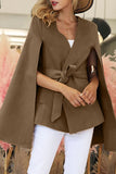 Elegant Solid Solid Color Outerwear