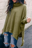 Casual Solid Solid Color Turtleneck Tops