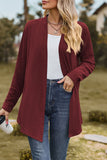 Casual Solid Patchwork V Neck Outerwear(5 Colors)