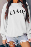 Chicindress Ciao Print Casual Dairy White Tops
