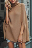 Chicindress Solid Color Cape High Collar Shawl Tops