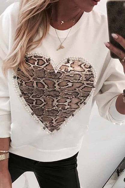 Chicindress Casual Snake Print Sweatshirt