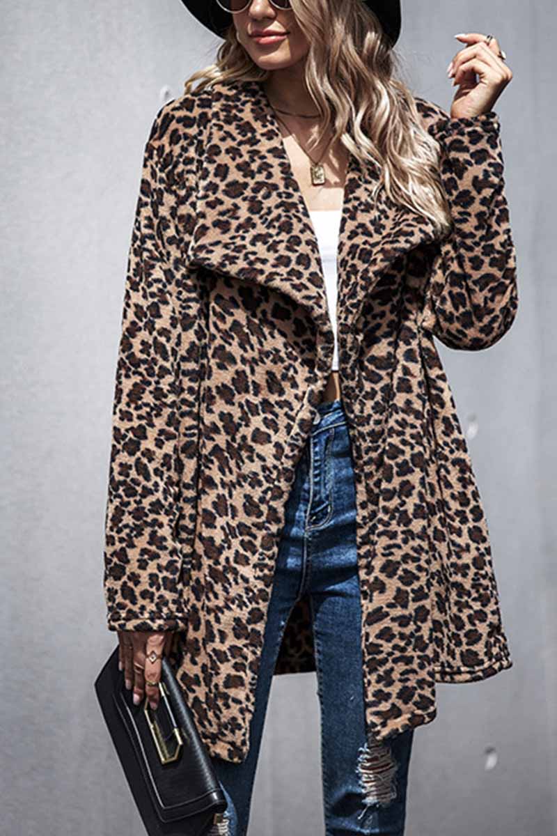 Chicindress Sexy Leopard Long Coat