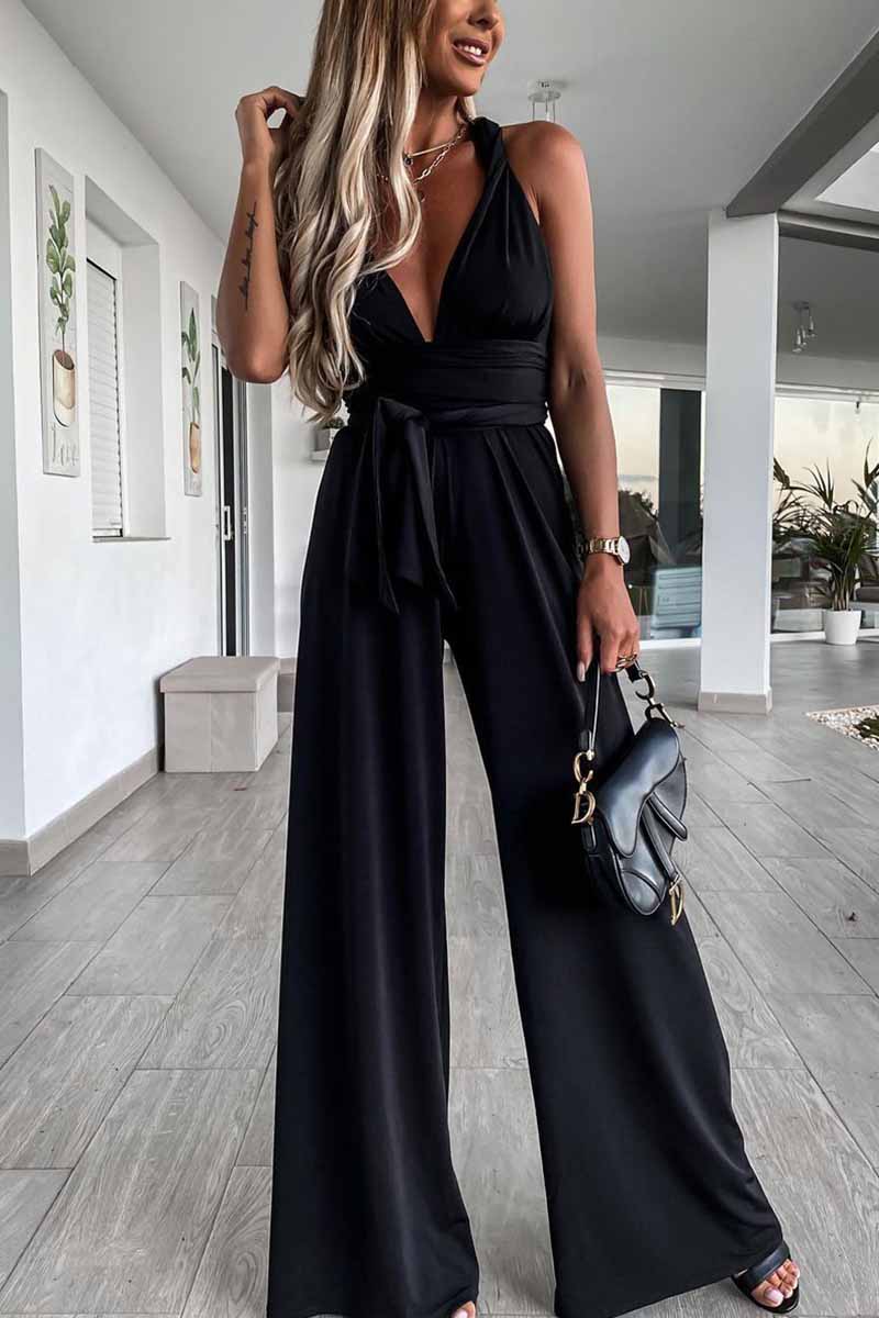 Chicindress Sleeveless Solid Color Tie Rompers(4 Colors)