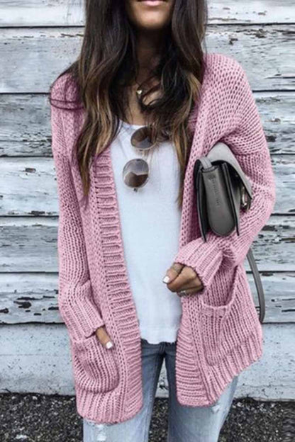 Chicindress Solid Loose Sleeve Sweater Cardigan
