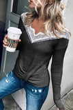 Chicindress Stylish Lace Patchwork Grey Sweater (3 Colors)