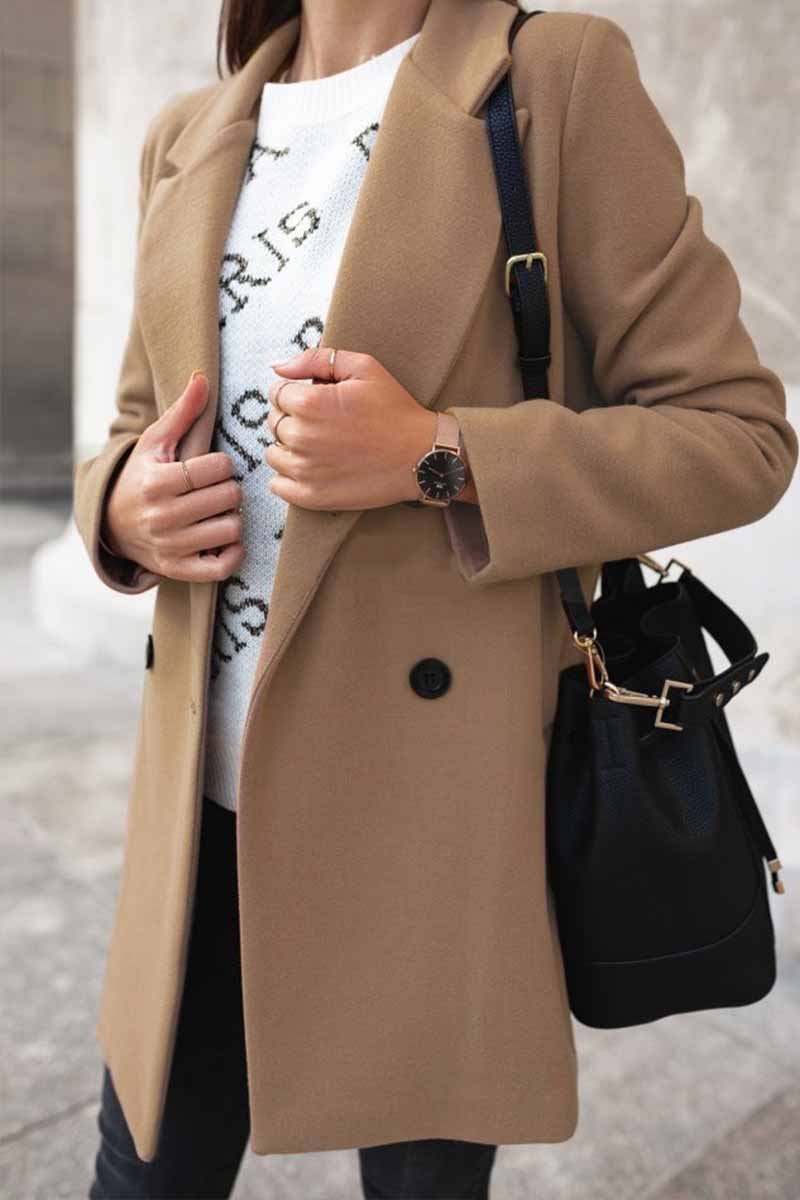 Chicindress Solid Color Loose Suit Coat