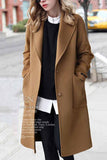 Chicindress Loose Thick Solid Color Coat