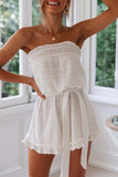 Chicindress Ruffled Cotton Romper(2 Colors)