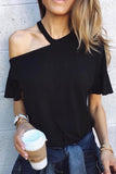 Chicindress Casual Dew Shoulder T-shirt