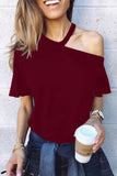 Chicindress Casual Dew Shoulder T-shirt