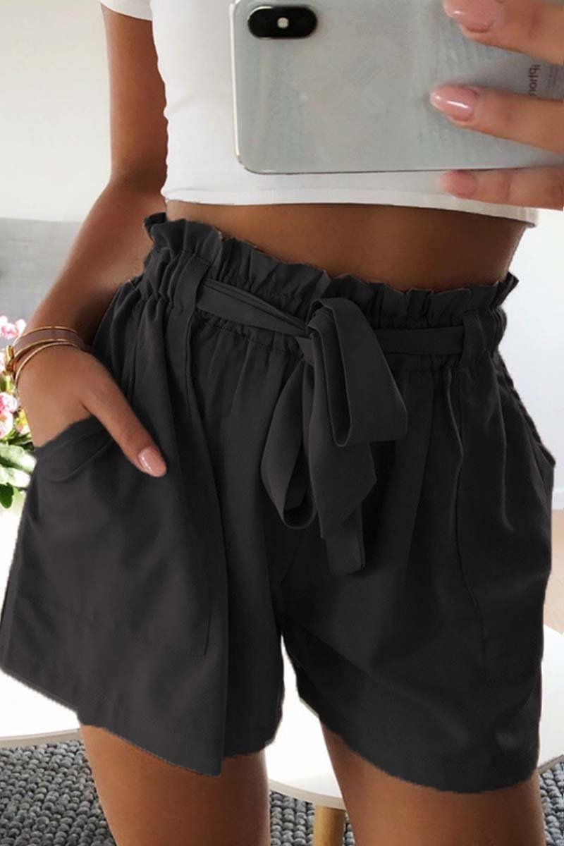Chicindress Casual Wide Leg Shorts With Ruffle