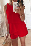 Chicindress O Neck Ruffle Romper(3 Colors)