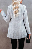 Chicindress Retro Pocketed Heather Grey Slim Coat(3 Colors)