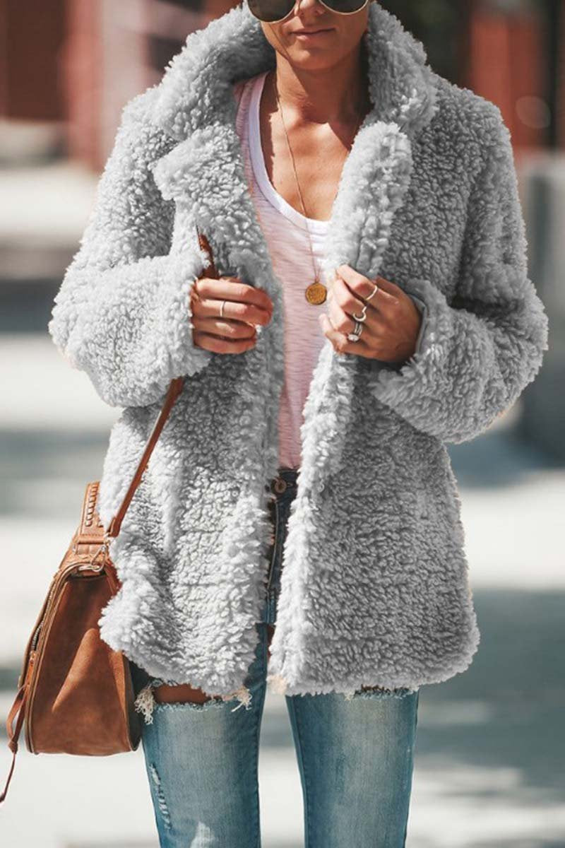 Chicindress Winter Plush Coat Cardigan