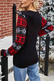 Chicindress Santa Embroidered Round Neck Knitted Sweater