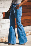 Chicindress High-Waist High-Elastic Fashion Flared Pants (Including Belt)