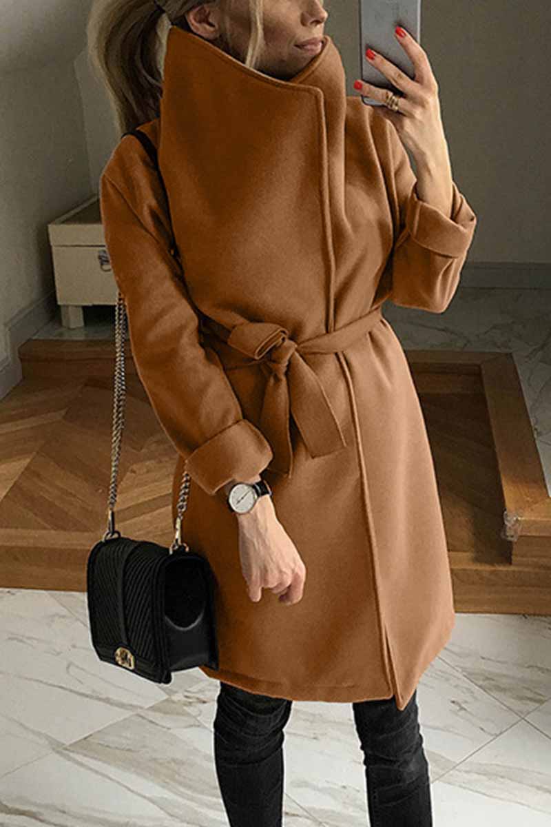 Chicindress Solid Color Stand-collar Warm Waist Coat