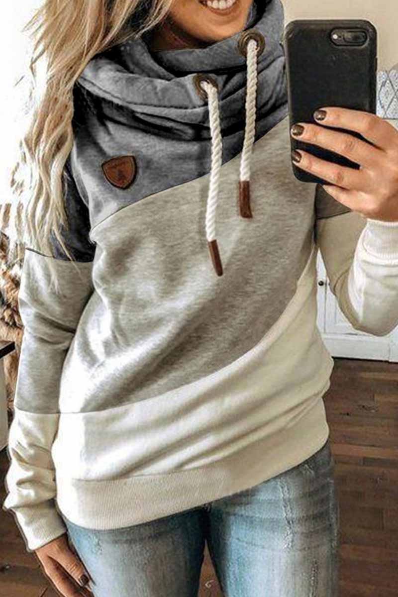 Chicindress Hooded Loose Splicing Top(5 Colors)