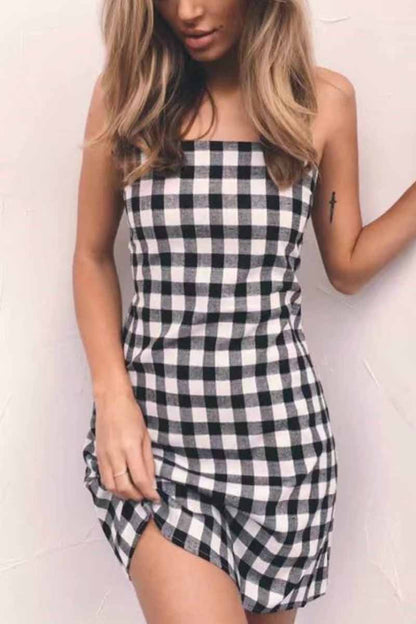 Chicindress Sexy Backless Bow Mini Dress
