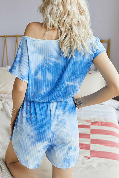 Chicindress Tie-dye Striped Casual Rompers