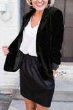 Chicindress Solid Color Slim Long-Sleeved Suede Blazer Tops ( 3 Colors）
