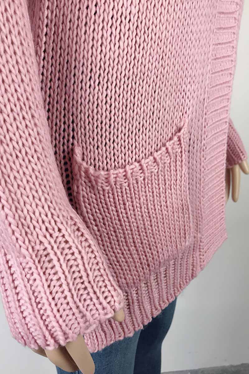 Chicindress Solid Loose Sleeve Sweater Cardigan